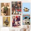 1 шт. Горячий Забавный Мультфильм W-WallaceS Милый G-Gromit Плакат HD Постеры Главная Комната Бар Кафе Декор Искусство Настенная Живопись Картина
