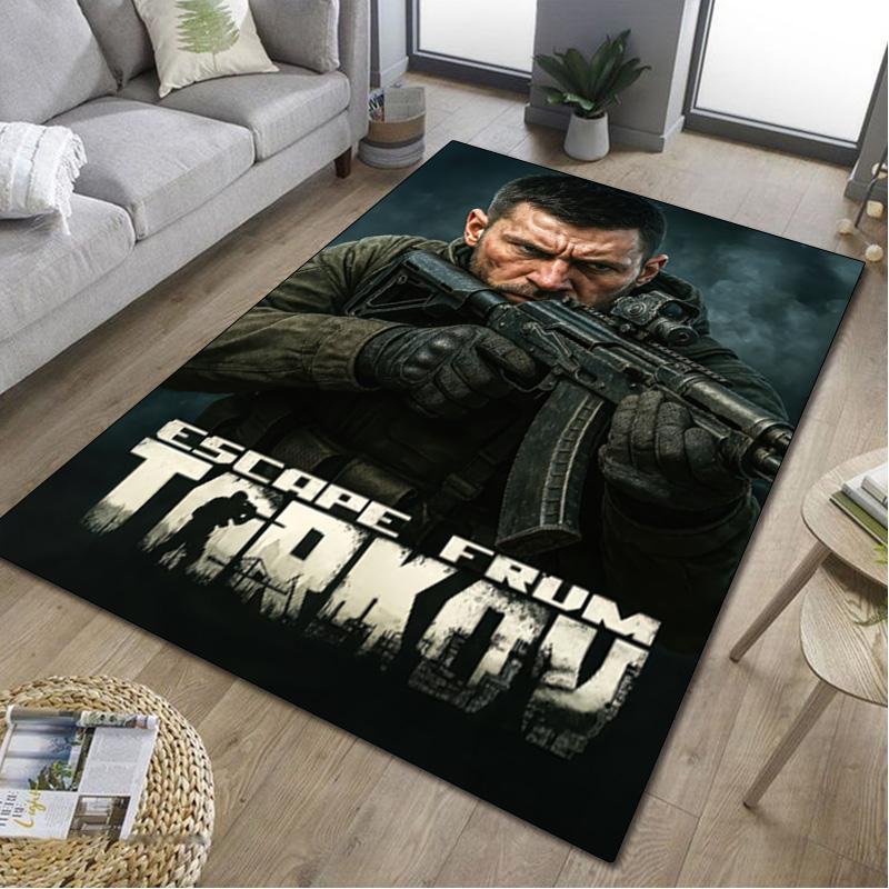 1Pc Escape From Tarkov Game Print Rug - home decoration Carpet For Living Room Bedroom Flooring Computer Chair Area Rug