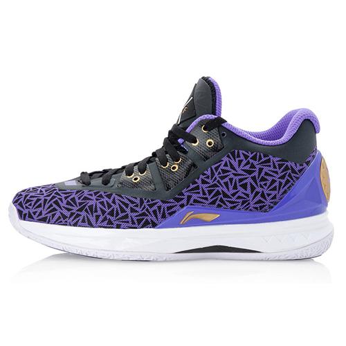 Li Ning WOW 4 Way Of Wade 4 LYFE Нескользящие Легкие Средние Баскетбольные Кроссовки Мужские Фиолетово-Черные ABAL035-9