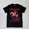 Винтажная Wranglin' Feral Винтажная Западная Джинсовая 90-е Западный принт рубашка высокое качество повседневный уличный стиль винтаж круглый вырез топы