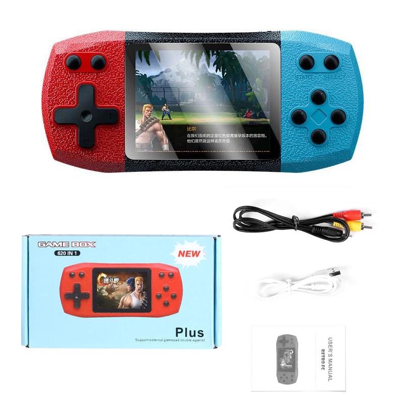Retro Video Game Console Built in 620 Classic Games 2.4 Inch Portable Handheld Game Player Rechargeable Console AV Ouput