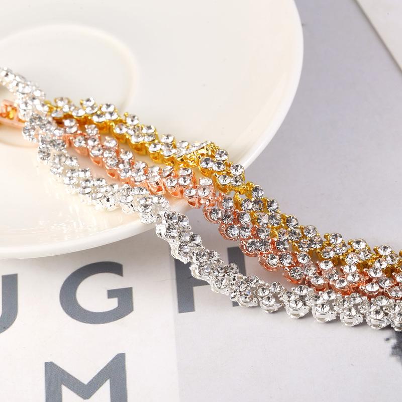 European and American New Bracelet Fashion Ladies Diamond-encrusted Zircon Bracelet for Girlfriend Valentine's Day Gift