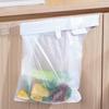 Складной держатель для мусорных пакетов, настенный органайзер для кухонных мусорных пакетов, подвесная стойка-контейнер для хранения пластиковых пакетов и пленки