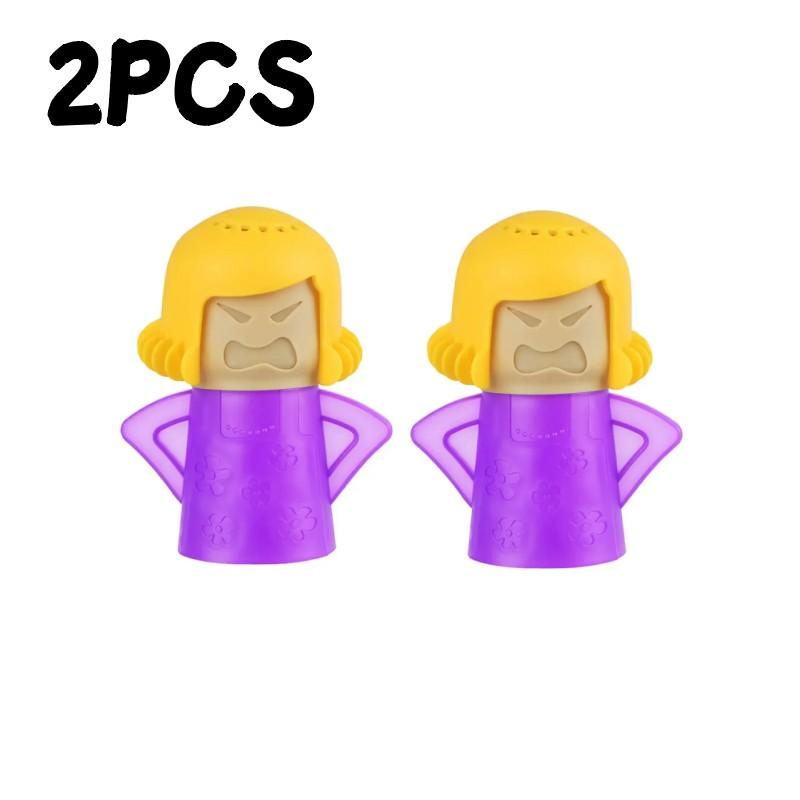 1-1pc Angry Mama Oven Steam Microwave Refrigerator Easily Remover Oil Dirt Fridge Deodorizer Kitchen Useful Cleaning Tools
