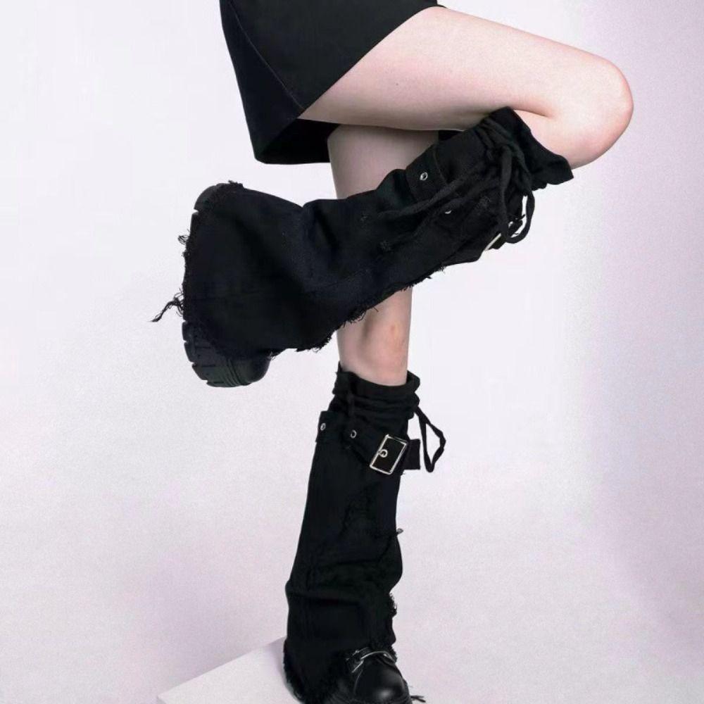Punk Leg Warmer Harajuku Calf Gaiters Socks Women Leg Sleeve