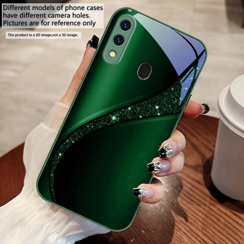Блестящая золотая галактика Для Samsung A73 72 71 A70 56 55 54 A53 52 51 50 42 A35 A34 33 32 31 26 25 24 23 22 30 стеклянный чехол для телефона
