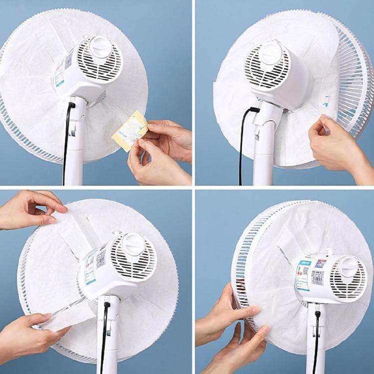 Flexible Static Adhesive Fan Dust Shield Breathable Airflows Protector Fan Dust Filter Nonwoven Texture for Various Fans