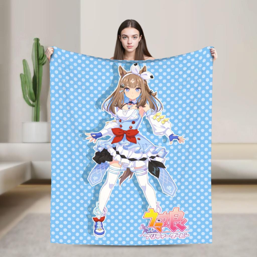 Smart Falcon UmaMusume Pretty Derby Blankets Quality Warm Soft Bedding Throws Winter Kids Adult Living Room Novelty Bedspread