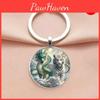 Mythical Dragon Keychain With Glass Pendant For Party Gift And Friendship