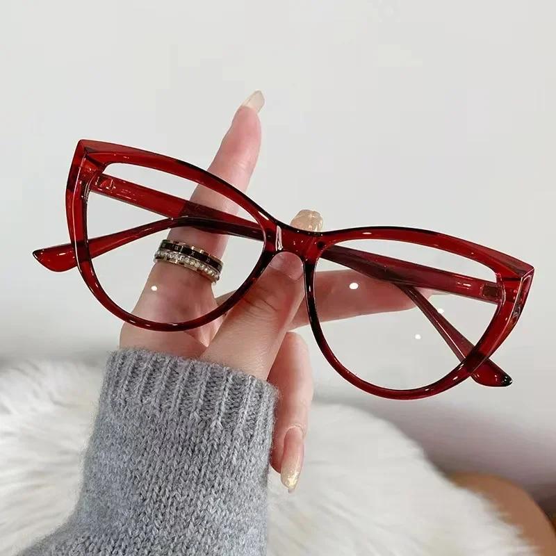 Fashion Retro Pochromic Glasses Vintage Cat Eye Women Men Color Change Eyeglasses Frame Chameleon Eyewear UV400 Sun Glasses