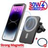 Magnetic Car Wireless Charger Macsafe Air Vent Mount Phone Holder Stand Fast Charging Station For iPhone 12 13 14 15 Pro Max Xiaomi Samsung