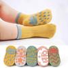 1 Pairs/lot Children's Socks Solid Striped Spring Boy Rubber Anti Slip Newborn Baby Floor Socks Cotton Infant Socks For Girls
