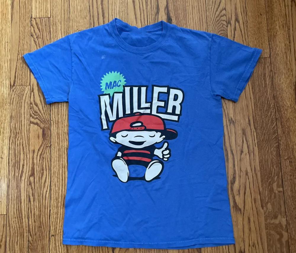Rare Mac Miller Promo Unisex S-234XL Short Sleeve Blue Shirt Gift family AC418 Unisex T-Shirt