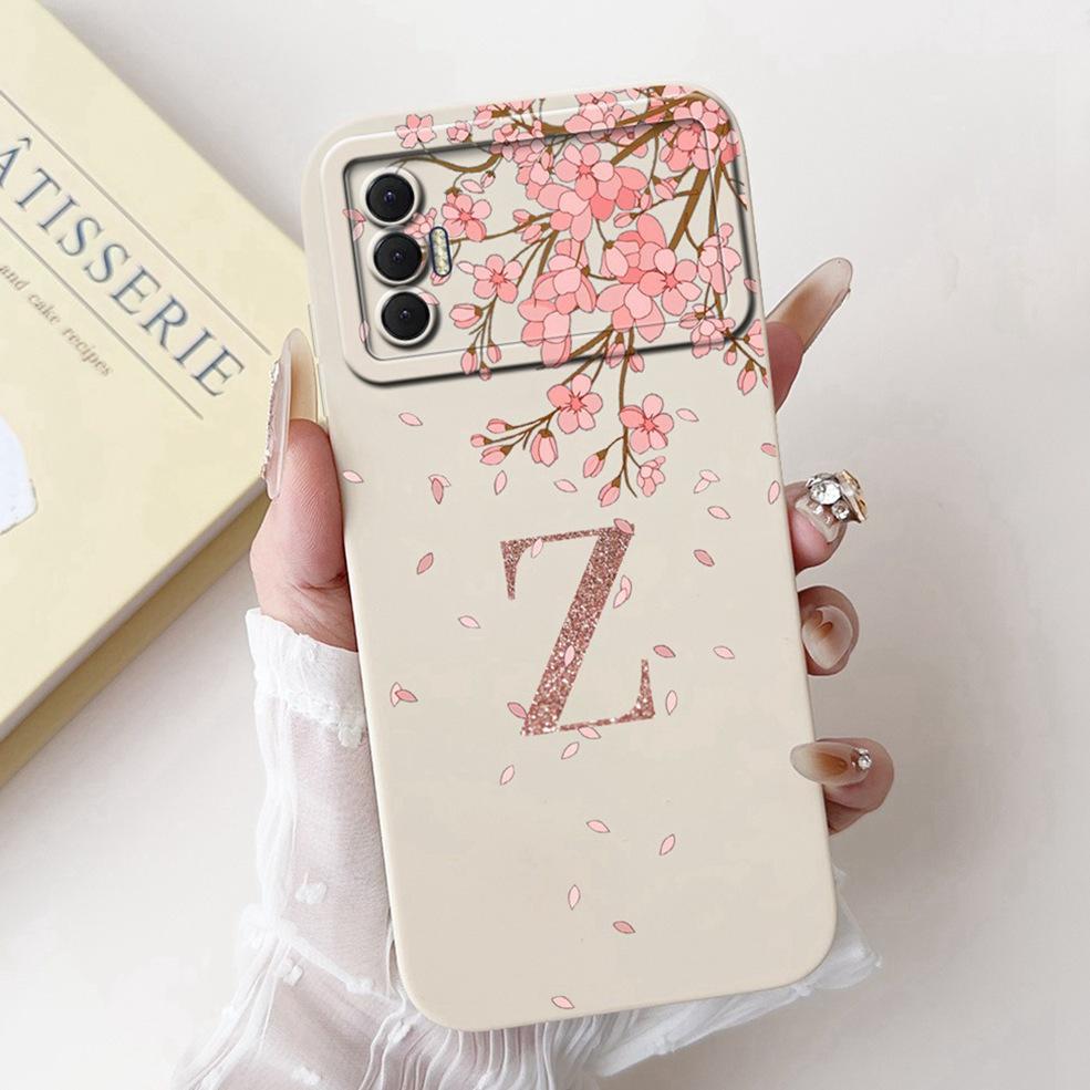 Для Tecno Spark 8P Чехол Роскошный Модный С Цветами и Короной Из Букв Задняя Крышка Для Spark 8P Tecno Чехол Для Телефона KG7H KG7 KG7n Чехол-Бампер