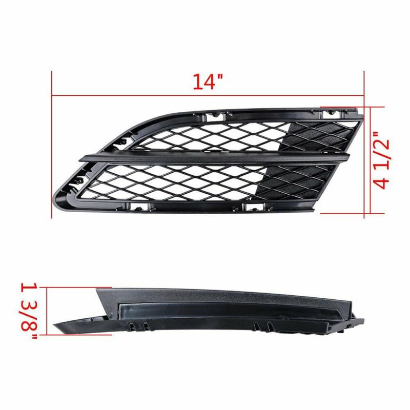 1 Pair Front Bumper Lower Fog Light Mesh Grill Left Right Compatible For 3 Series 318i 320i 325i