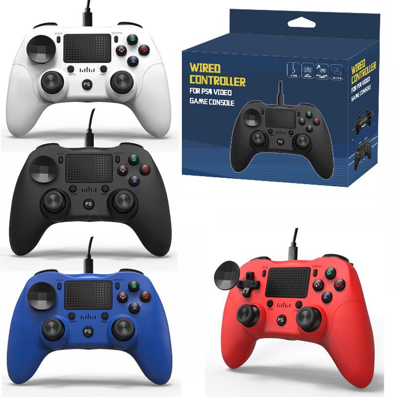 Проводной USB-геймпад для PS3/PS4/Android/ПК, контроллер-джойстик с двойной вибрацией, для игрового контроллера PS4