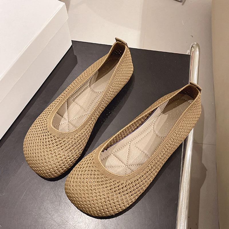 Летняя новая женская обувь большого размера, модная сетчатая выдолбленная дышащая мягкая подошва, нескользящая повседневная обувь на плоской подошве для женщин