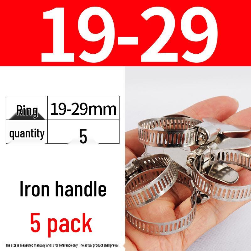 Хомут из нержавеющей стали, лента с ручной затяжкой для водопроводных и воздушных труб