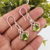 Peridot Earrings Gemstone Jewelry, 925 Solid Sterling Silver Pendant, Handmade Jewelry Birthstone Earrings, Gift For Women