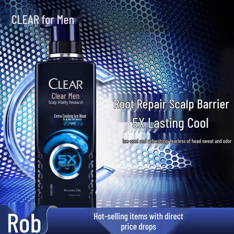 Clear Men Scalp Active Cooling Fresh Anti-Dandruff Shampoo
