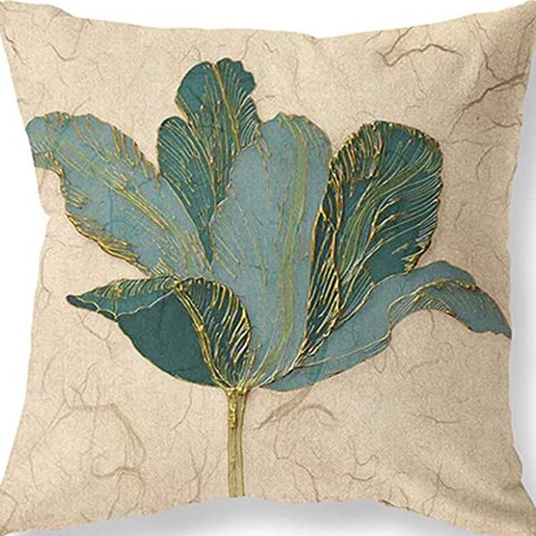 Ретро Американский Растительный Цветочный Принт Льняная Наволочка Гостиная Диван Автомобильная Подушка Подушка