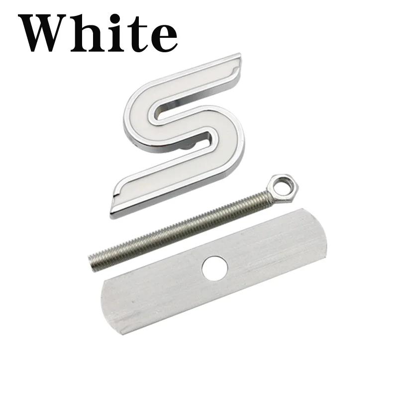 1 шт. 3D Металлическая решетка радиатора S Хромированный значок-эмблема Наклейки на автомобиль для Focus Fiesta Ecosport Kuga Mondeo Everest Стайлинг автомобиля