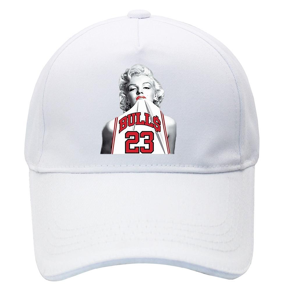 Мэрилин Монро в баскетбольном трикотаже «Майкл 23», забавная шляпа унисекс, крутая секс-хипстерская кепка, бейсболка унисекс, женская кепка в стиле хип-хоп, шляпы