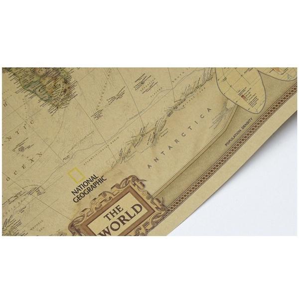 Винтажный Ретро Бумажный Постер Карта Мира Для Уникальных Детских Подарков И Стильного Настенного Декора