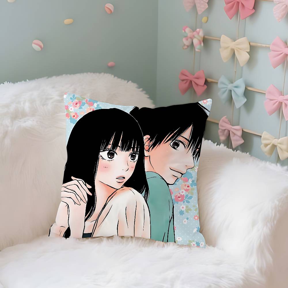 Аниме Kimi ni Todoke Чехол Плюшевая Ткань Мягкая Наволочка Двусторонний Принт Чехол для Подушки Домашние Подарки