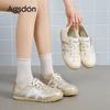 Augustus Dengde training shoes women's 2025 new summer one-pedal casual Forrest Gump shoes are not tired of sports little white shoes