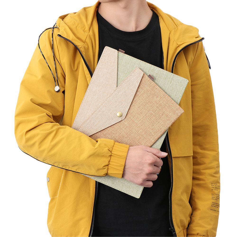 Students Simple Elegant Canvas Felt File Briefcase Document Bag Paper Holder File Folder