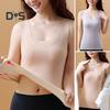 Autumn Winter DE Velvet Thermal Vest U Neck Sleeveless Tank Top Solid Color Seamless Warm Underwear Bottoming Tops