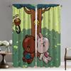 Перегородка Коричневый медведь и Кони Тюль для спальни Современные шторы для гостиной для камеры Украшение на Хэллоуин Блэкаут штора