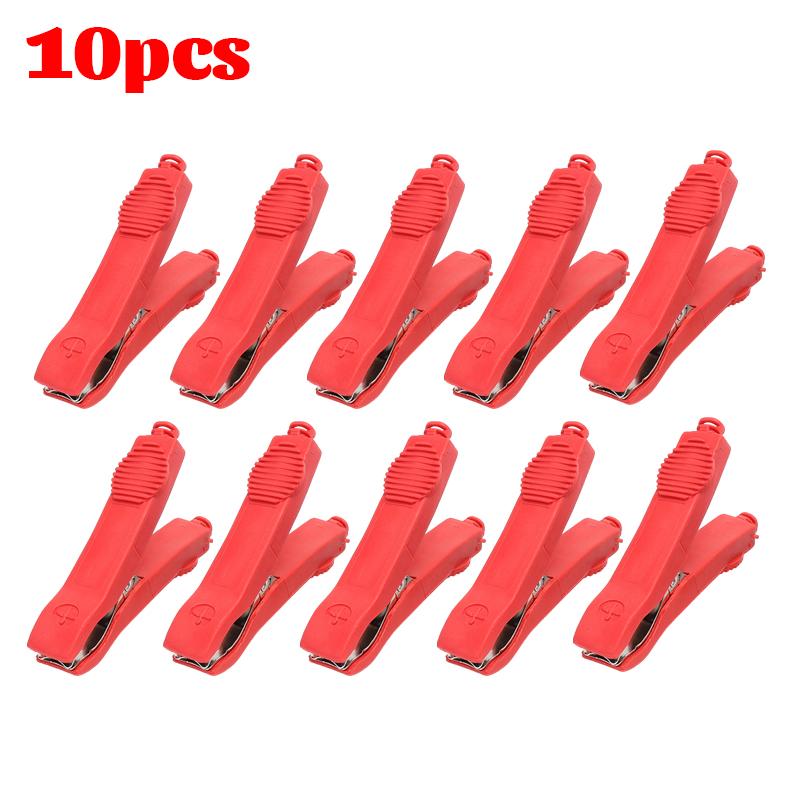 Insulated Alligator Clips Heavy Duty Battery Crocodile Clamp Car Jump Starter Test Lead Cable Electrical Connection Repair Tool