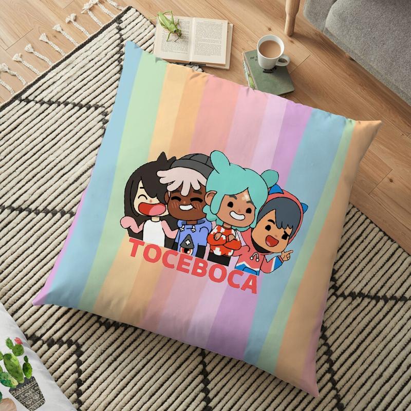 Чехол для подушки Toca Life World, наволочка Toca Boca для домашнего стула, детская комната, мягкая декоративная наволочка 45*45 см