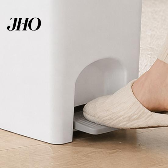 Narrow Wastebasket for Small Spaces Slim Trash Can, with Pedal Step Design, Touchless Odor Proof Wastebasket, Waterproof Can Bathroom Garbage