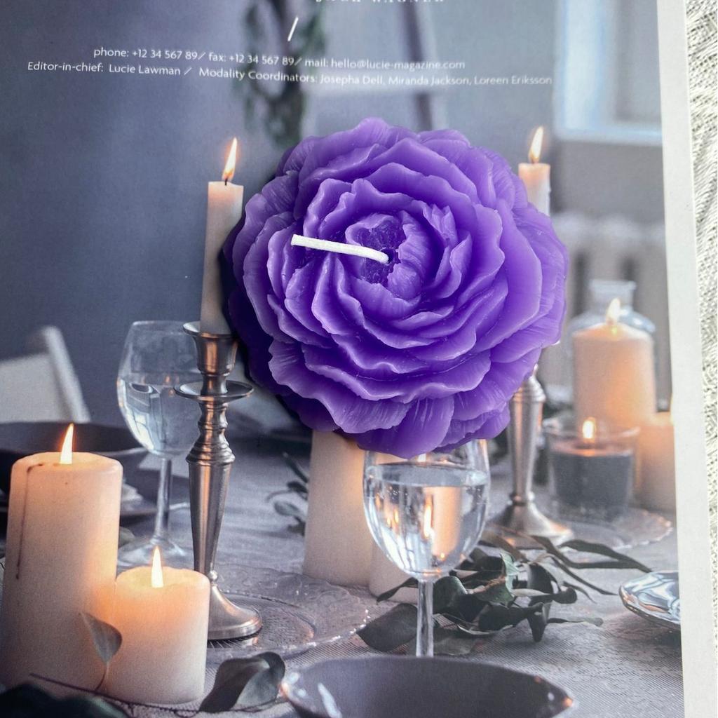 Подарок на День Богини День рождения Ароматерапия Сувенир Пион Форма Цветка Свеча Украшение Цветы Ароматерапевтическая Свеча Подарок