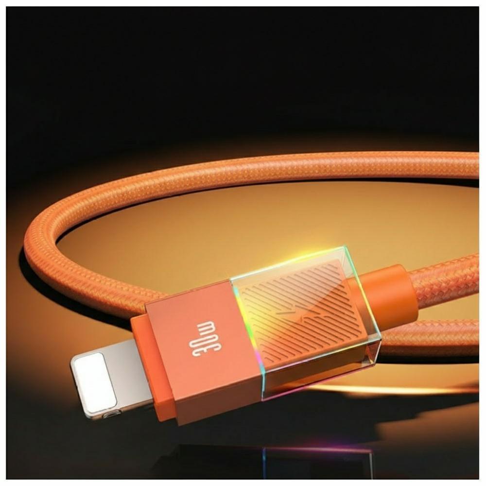 USAMS U93 30W USB-C to Lightning Cable 1.2m Orange