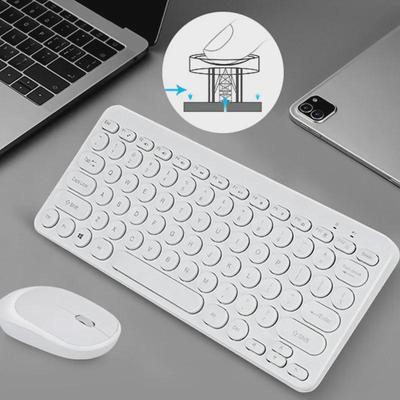 Беспроводная бесшумная клавиатура и мышь Chocolate Keycap для офисного и портативного использования с быстрой доставкой