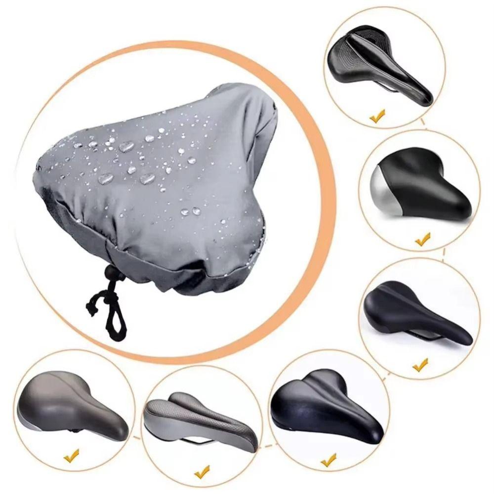 Washable Bicycle Saddle Rain Cover Dust-proof Bicycle Seat Cushion Bicycle Accessories
