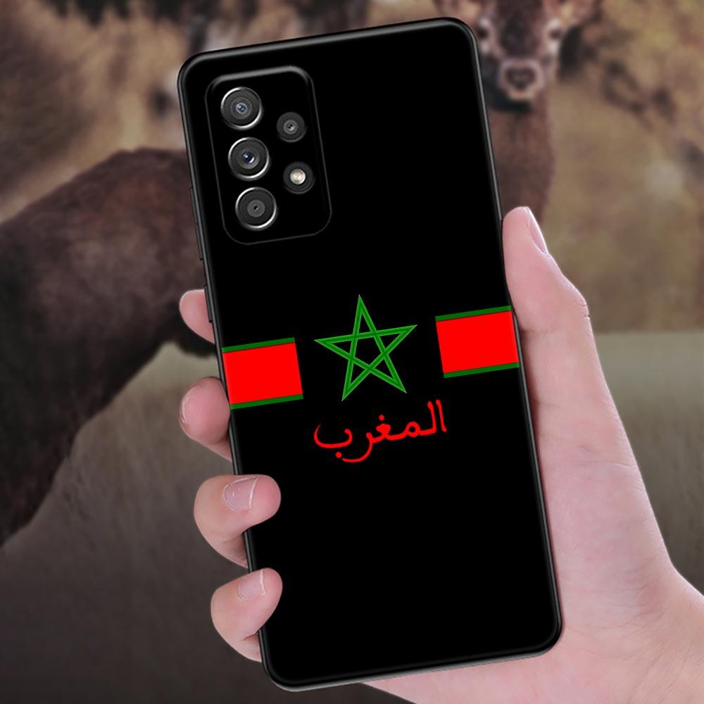 Morocco Flag passport Phone Case For Samsung Galaxy A57 A56 A37 A55 A36 5G A26 A54 A52 A35 A34 A25 A17 A16 A15 A07 06 Soft Cover