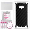 apgo Protective Skin Sticker for the Back+sides Compatible with Samsung Galaxy Note 9, Full Wrap Film, Foil, Vinyl - Pattern Carbon Black