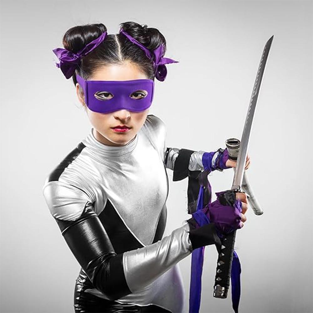 4 шт. ПВХ маска для глаз ниндзя для Хэллоуина, косплей-вечеринки, аксессуары для нарядов