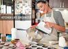 Electric Hand Mixer Kitchen Beater Spiral Whisk Stand Cake Baking Food Blender Egg Beater Cream Dough Hand Electric Mixer