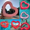 Inflatable Heart Swimming Ring Pool Float Lifebuoy Adults Water Summer Fun Toys