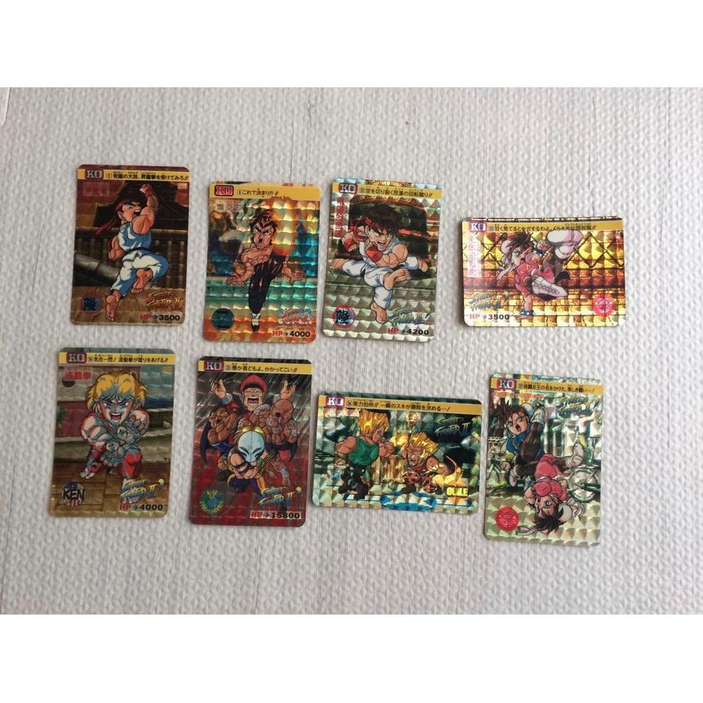 Б/у Street Fighter 2 и т. д.. Всего 8 штук Carddass