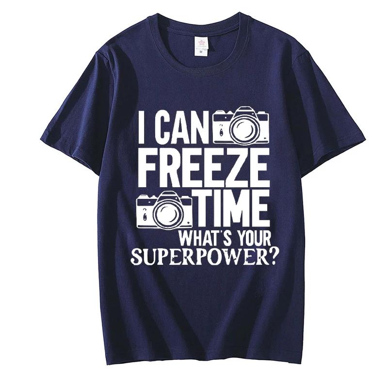 Футболка с принтом для фотографа Футболки с коротким рукавом Футболки в стиле хип-хоп Уличная одежда Большие футболки Топы для операторов Мужская одежда