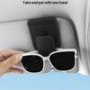 PU Leather Car Sun Visor Glasses Holder Creative Car Sunglasses Holder  Vehicle Accessory