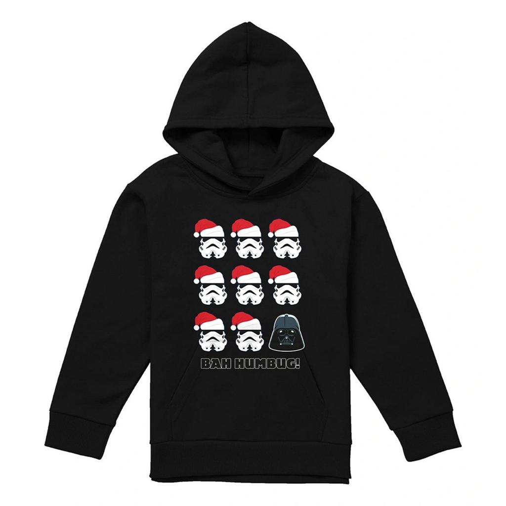 STAR WARS Childrens/Kids Bah Humbug Darth Vader & Stormtrooper Christmas Hoodie