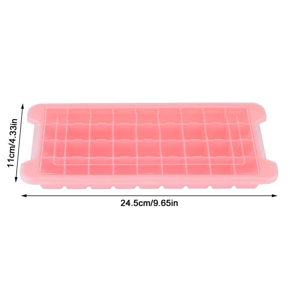 2pcs 36 Grid Ice Cubes Tray Removable Lid Ice Cube Maker Practical Ice Mold Cocktail Making